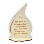 Lesena solza Tam, kjer si ti